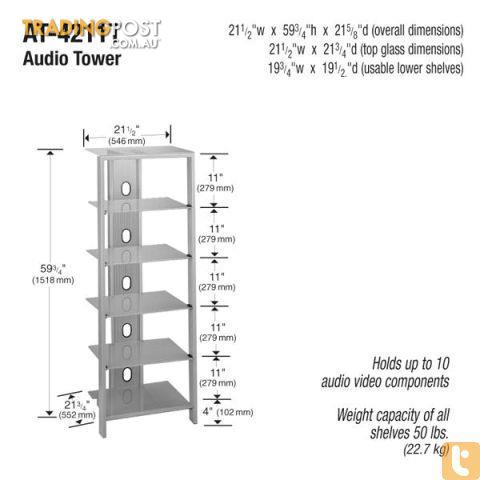 Bell'O AT4211T vertical audio equipment unit