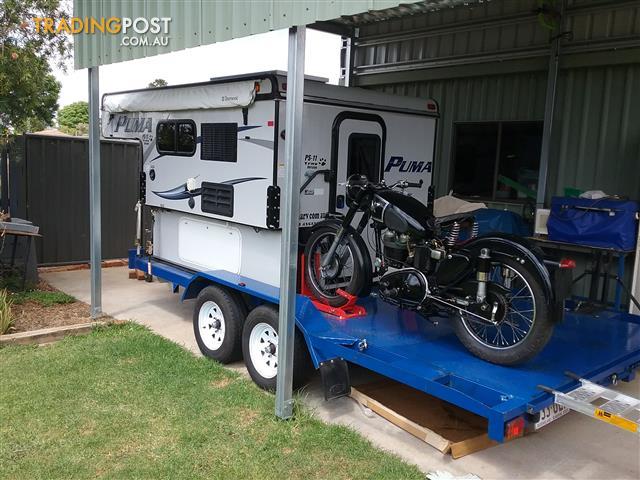 slide-on-camper-set-up-as-toy-hauler 