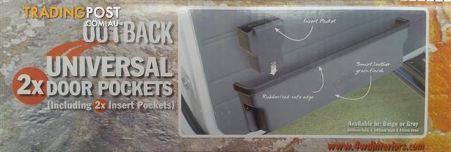 OUTBACK DOOR POCKETS TO SUIT 70 75 76 78 79 SERIES TOYOTA LANDCRUISERS PACK TWO