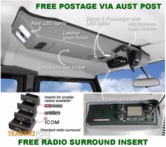 OUTBACK ACCESSORIES ROOF CONSOLES 4X4 TOYOTA LANDCRUISER 80 SERIES STD 1990 TO 1994