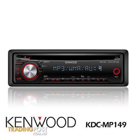 KENWOOD CD MP3 WMP PLAYER  KDC-MP149 CAR STEREO HEAD UNIT