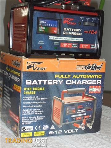 Battery-charger-fully-automatic-Pro-User-brand-Model-MBC-6-12V-rating-12A