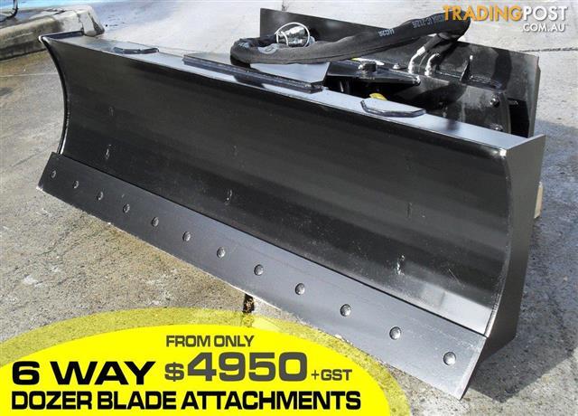 Dozer Blade attachment - 6 Way Suit CAT skid steer Loaders