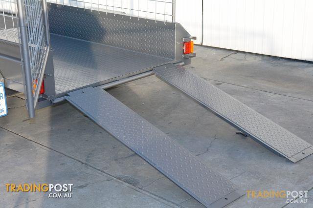  - 7x4 CAGE TRAILER WITH RAMPS