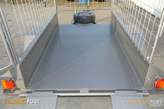  - 7x4 CAGE TRAILER WITH RAMPS